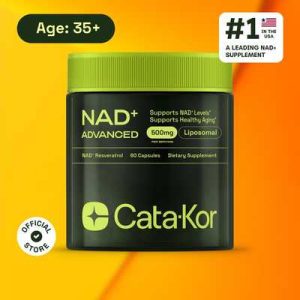 Cata-Kor NAD+ Advanced - NAD+ Supplement for Skin Aging Support, Energy, and Focus - 500mg per Serving - 60 Count (30 Day Supply) - Previously known as Reus Research NR 900