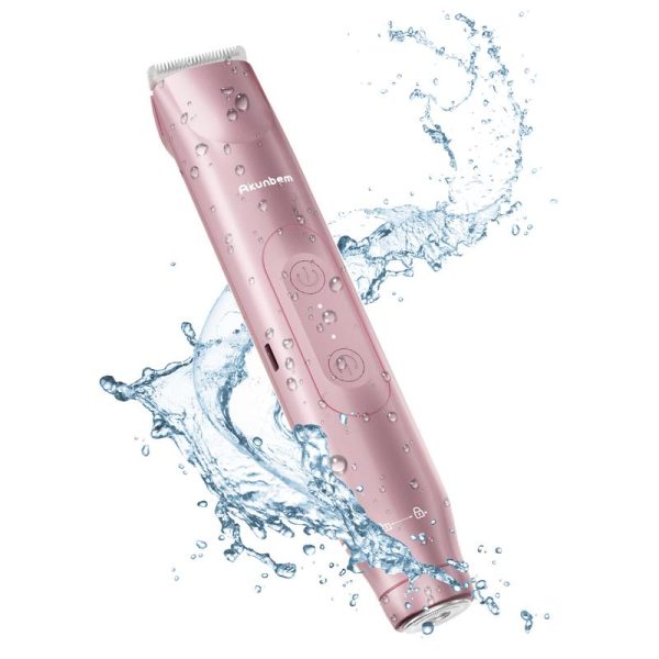 Akunbem Bikini Trimmer for Women, Electric Shaver and Razor Rechargeable 2-in-1 Body and Facial Epilator, Dual Heads for Painless Trimming of Pubic Hair, Face, Underarms and Legs, IPX7 Waterproof. Christmas Gift New Year Gift Shaving Grooming - Image 8
