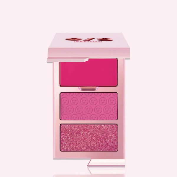 Cheek Clapper 3D Blush Trio Palette - Multi-Formula, Pigmented Blush Trio | Cream, Powder & Blush Highlighter for Ultra-Intense Color & Radiant Cheeks - Image 3