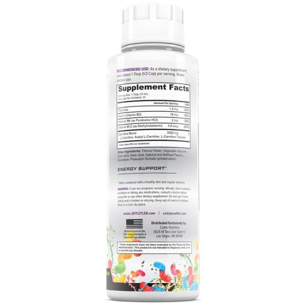 Cutler Nutrition Liquid Carnitine 3000 for Energy and Recovery Support Dietary Fitness Supplement Edible Healthcare Vitamin - Image 7