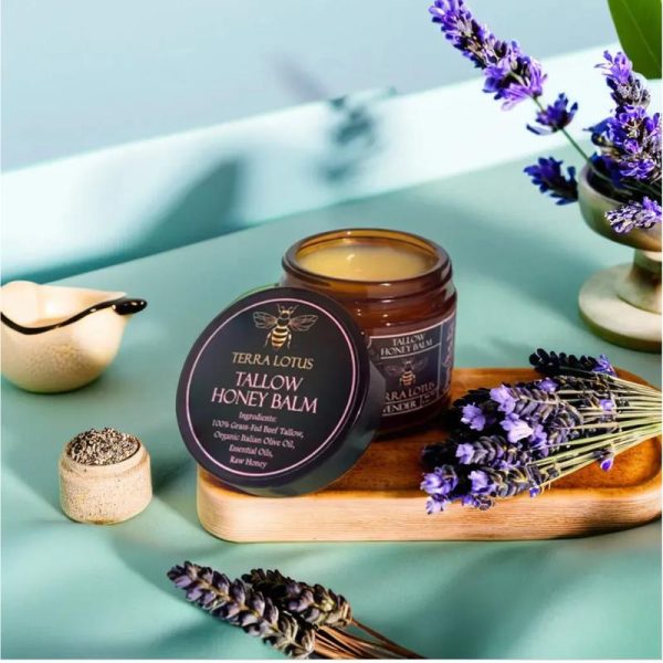 Organic Grass-Fed Beef Tallow Balm with Raw Honey - Handmade All-Natural Moisturizer for Soft, Smooth, Radiant Skin - Image 6