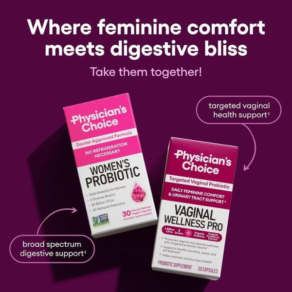 Physician's Choice Vaginal Probiotic - Daily Support for pH Balance, Odor Control, Feminine Microbiome & Flora Health with Cranberry for Women - Image 7