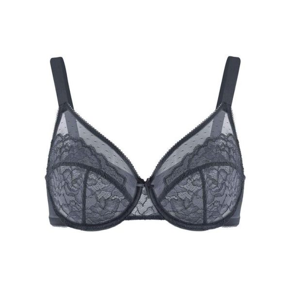HSIA Enchante Floral Lace Plus Size Underwire Unlined Unpadded Full Coverage Bra - Image 4