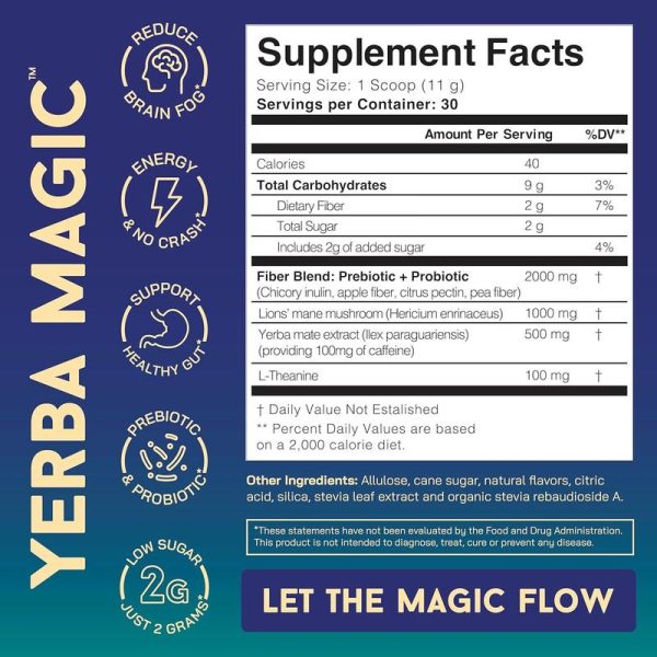 Yerba Magic | Yerba Mate Instant Tea Powder | 20 or 30 Serving Options | Multiple Flavors Available - Image 2
