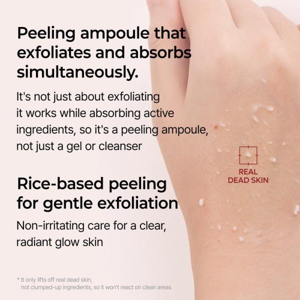 Dr.Melaxin Official] Peel Shot Glow Rice Ampoule Duo - Serums for Brightening, Exfoliating, and Moisturizing - Suitable for All Skin Types - Image 4