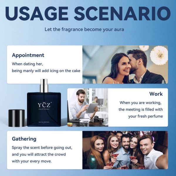 YCZ Midnight Marine Man Cologne, Long Lasting Men perfume,Men's cologne , Gift,1.7oz(50ml) - Image 4