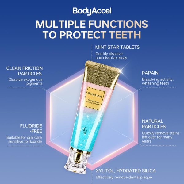 【Max】BodyAccel 【Triple Whitening】Niacinamide Whitening Toothpaste#dealsforyoudays - Image 2