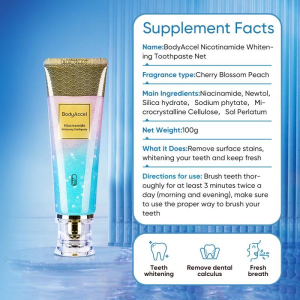 【Max】BodyAccel 【Triple Whitening】Niacinamide Whitening Toothpaste#dealsforyoudays - Image 7