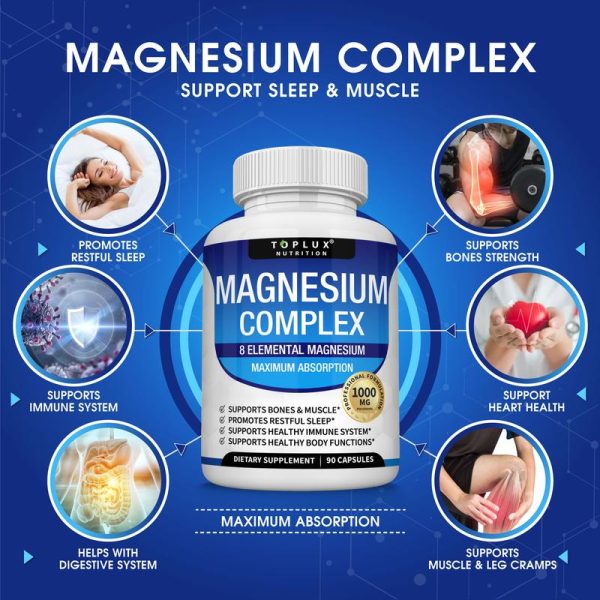 Magnesium Complex 8 Essential Magnesium Supplement Fitness Edible - Image 2