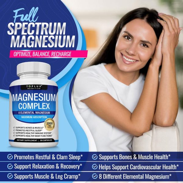 Magnesium Complex 8 Essential Magnesium Supplement Fitness Edible - Image 3