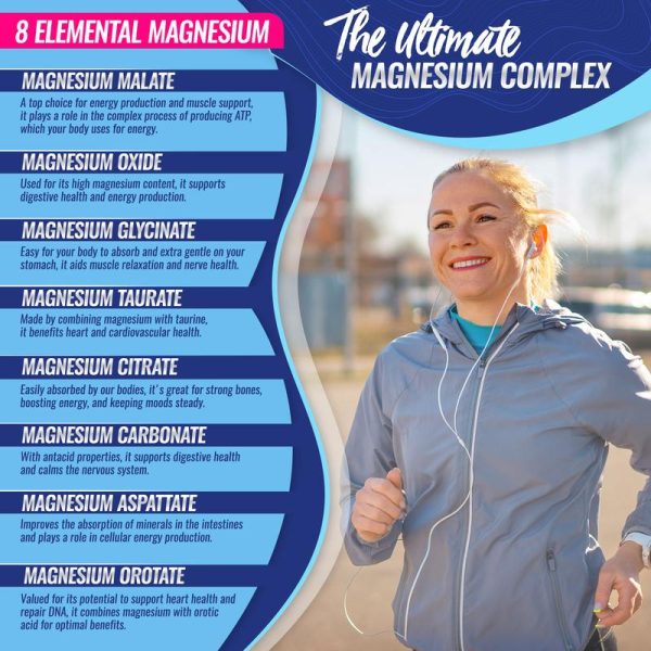 Magnesium Complex 8 Essential Magnesium Supplement Fitness Edible - Image 4