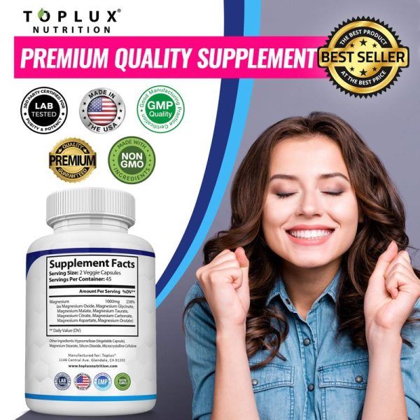 Magnesium Complex 8 Essential Magnesium Supplement Fitness Edible - Image 5
