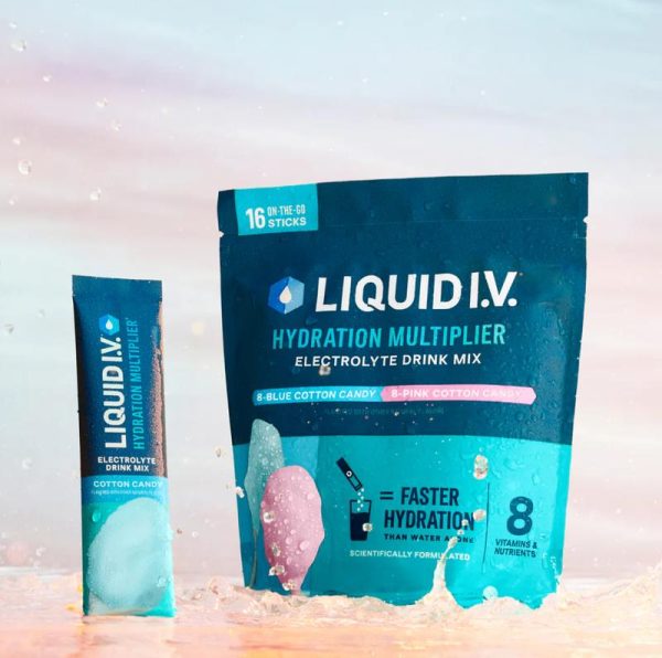 Liquid I.V. Hydration Multiplier - Cotton Candy - Hydration Powder Packets | Electrolyte Powder Drink Mix | Convenient Single-Serving Sticks | 8 Vitamins & Nutrients | 1 Pack (16 Servings) - Image 2