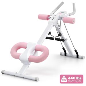 MERACH Adjustable Ab Trainer Machine with LCD Monitor, Foldable Ab Exercise Machine for abs, Arm, Leg, Buttocks Shaper, Core & Ab Trainer at Home Gym, Workout Equipment, dealsforyoudays