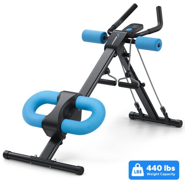 MERACH Adjustable Ab Trainer Machine with LCD Monitor, Foldable Ab Exercise Machine for abs, Arm, Leg, Buttocks Shaper, Core & Ab Trainer at Home Gym, Workout Equipment, dealsforyoudays - Image 2