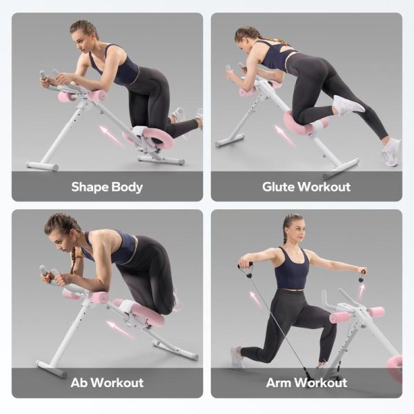 MERACH Adjustable Ab Trainer Machine with LCD Monitor, Foldable Ab Exercise Machine for abs, Arm, Leg, Buttocks Shaper, Core & Ab Trainer at Home Gym, Workout Equipment, dealsforyoudays - Image 9
