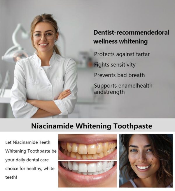 BodyAccel Toothpaste's newest fast-acting whitening formula - derived from natural peach extract - niacinamide - glamvorateeth whitening-max#dealsforyoudays - Image 4