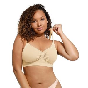 FeelinGirl Women's Wireless Bra Comfort up to 44DD No padding No Underwire Unlined Cami Bra Seamless Sports Bra Valentine's Day #livestream Breathable Daily Wear