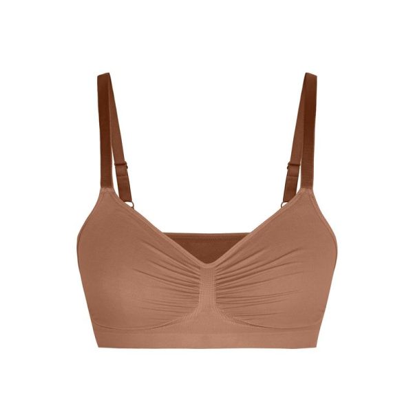 FeelinGirl Women's Wireless Bra Comfort up to 44DD No padding No Underwire Unlined Cami Bra Seamless Sports Bra Valentine's Day #livestream Breathable Daily Wear - Image 5