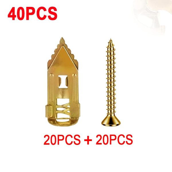 40PCS Self-Drilling Drywall Anchors and Screws Kit, 12x30mm, No Pre-Drilling Needed, Supports Up to 66 lbs, Ideal for Home and Office Organization,SEESE - Image 2