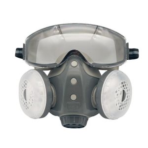 Dust-proof Integrated Respirator Mask Woodworking Tools, Reusable Half Mask with Goggles, Anti-dust Mask for Spray Painting Woodworking, Protective Accessories, Emergency Kits, Safety Construction Gear, Protector, Men Gifts