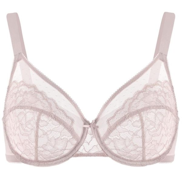 HSIA Enchante Floral Lace Unlined Comfort Non-padded Full Coverage Plus Size Underwire Bra - Image 4