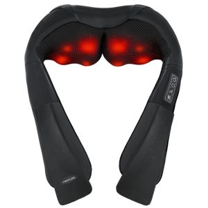 DAILYLIFE Shiatsu Neck and Back Massager, Electric Shoulder Massager, Car Neck Massage Pillow for Neck, Back, Shoulder, Foot, Leg Massage, Relieve Muscle Pain, Perfect Present for Man/Woman/Family, FathersDayGift