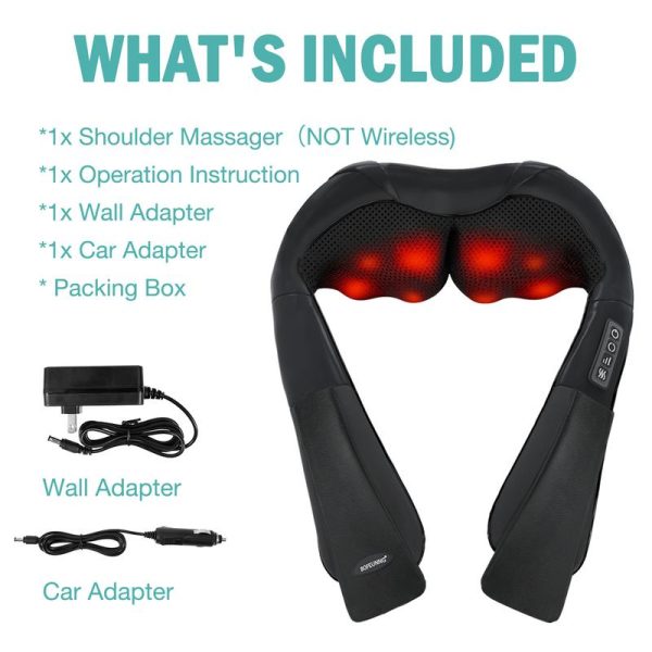 DAILYLIFE Shiatsu Neck and Back Massager, Electric Shoulder Massager, Car Neck Massage Pillow for Neck, Back, Shoulder, Foot, Leg Massage, Relieve Muscle Pain, Perfect Present for Man/Woman/Family, FathersDayGift - Image 2