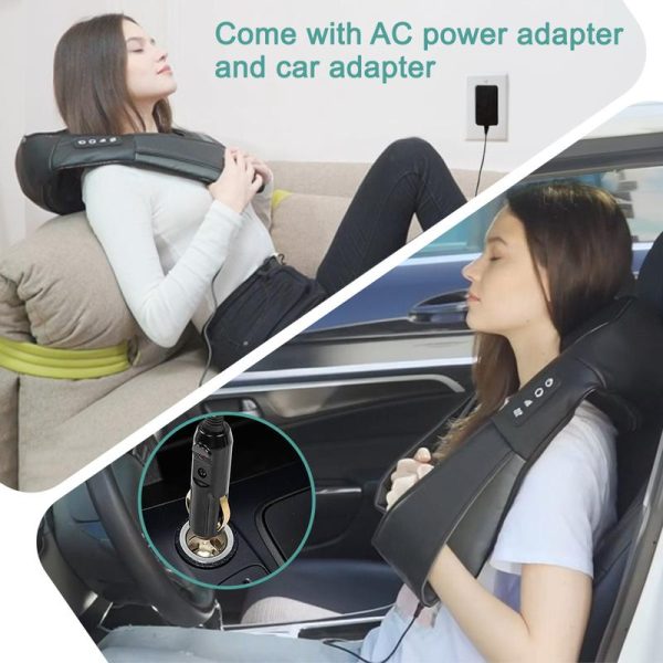 DAILYLIFE Shiatsu Neck and Back Massager, Electric Shoulder Massager, Car Neck Massage Pillow for Neck, Back, Shoulder, Foot, Leg Massage, Relieve Muscle Pain, Perfect Present for Man/Woman/Family, FathersDayGift - Image 3