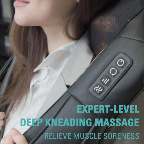 DAILYLIFE Shiatsu Neck and Back Massager, Electric Shoulder Massager, Car Neck Massage Pillow for Neck, Back, Shoulder, Foot, Leg Massage, Relieve Muscle Pain, Perfect Present for Man/Woman/Family, FathersDayGift - Image 5
