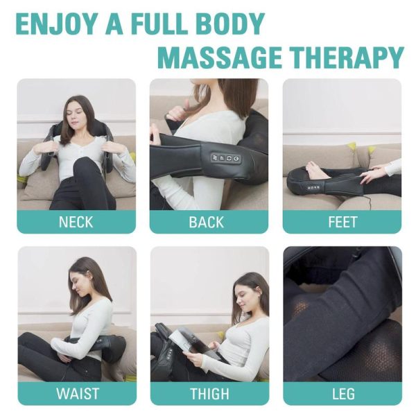 DAILYLIFE Shiatsu Neck and Back Massager, Electric Shoulder Massager, Car Neck Massage Pillow for Neck, Back, Shoulder, Foot, Leg Massage, Relieve Muscle Pain, Perfect Present for Man/Woman/Family, FathersDayGift - Image 6