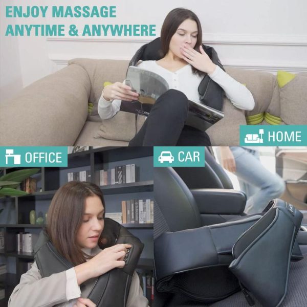 DAILYLIFE Shiatsu Neck and Back Massager, Electric Shoulder Massager, Car Neck Massage Pillow for Neck, Back, Shoulder, Foot, Leg Massage, Relieve Muscle Pain, Perfect Present for Man/Woman/Family, FathersDayGift - Image 8