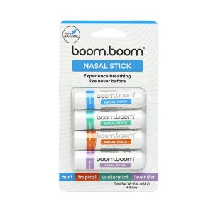 BoomBoom Nasal Stick: Free Your Nose | Featured on SharkTank | Powerful Essential Oils with Vapor Flow Technology | Breathe In Life