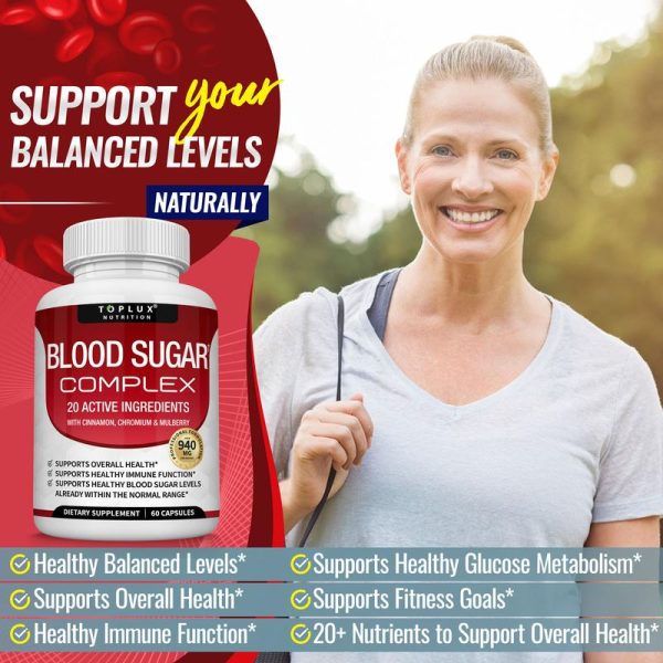Blood Sugar Complex 20 Vitamins & Minerals Support Overall Health - Image 3