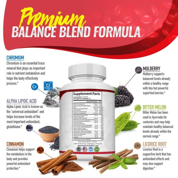Blood Sugar Complex 20 Vitamins & Minerals Support Overall Health - Image 4