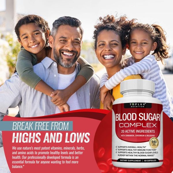 Blood Sugar Complex 20 Vitamins & Minerals Support Overall Health - Image 6
