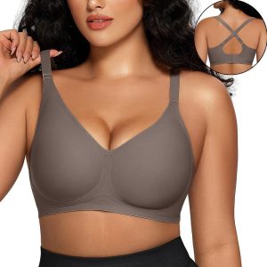 OEAK Women Comfortable Push Up Bras Wireless Seamless Full Coverage Bra Buttery Soft Everyday Tshirt Bra Convertible Bra Dealsforyoudays