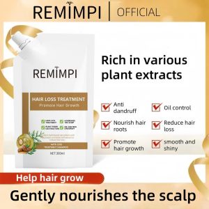 【Buy 1 Get 1 Free】REMIMPI Anti-Hair Fall Hair Loss Treatment Shampoo Oil Control Anti dandruff Haircare Ginseng Ginger Help Hair Growth Jojoba Oat Repair Reduce Hair Loss Scalp Cleanser Conditioner300ML