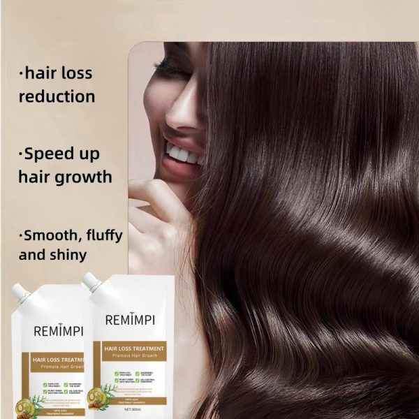 【Buy 1 Get 1 Free】REMIMPI Anti-Hair Fall Hair Loss Treatment Shampoo Oil Control Anti dandruff Haircare Ginseng Ginger Help Hair Growth Jojoba Oat Repair Reduce Hair Loss Scalp Cleanser Conditioner300ML - Image 4