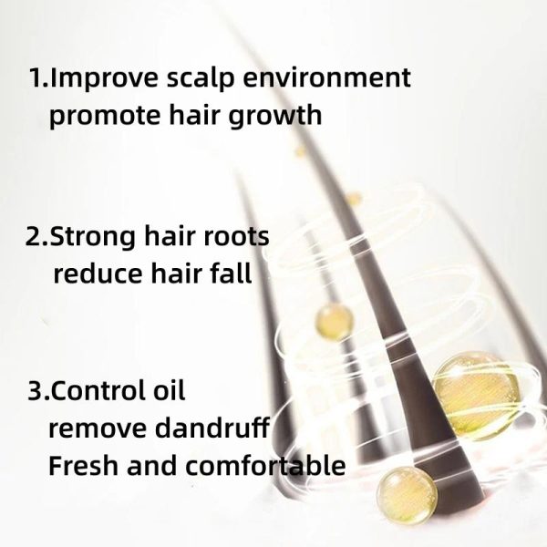 【Buy 1 Get 1 Free】REMIMPI Anti-Hair Fall Hair Loss Treatment Shampoo Oil Control Anti dandruff Haircare Ginseng Ginger Help Hair Growth Jojoba Oat Repair Reduce Hair Loss Scalp Cleanser Conditioner300ML - Image 6
