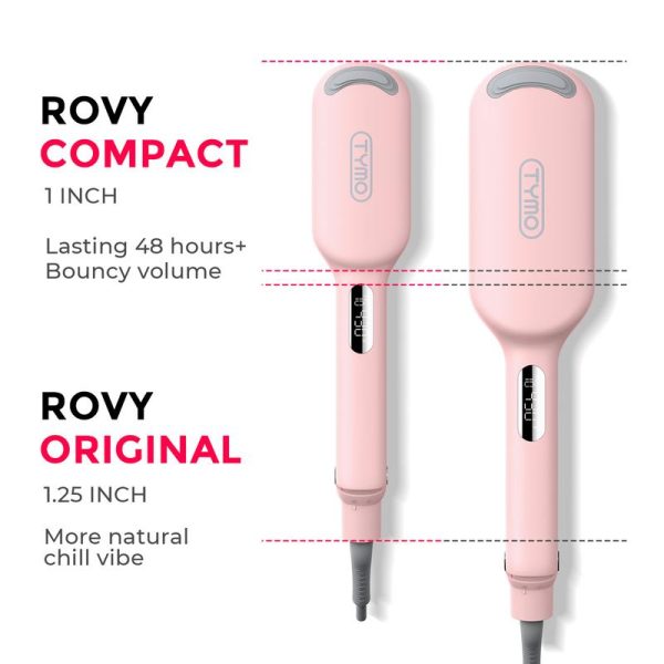TYMO ROVY COMPACT Hair Waver Crimper, Hair Curler & Curling Irons, Hair Styling Tool with Negative Ionic Technology for Smooth Waves, Wavy Comfort - Image 2