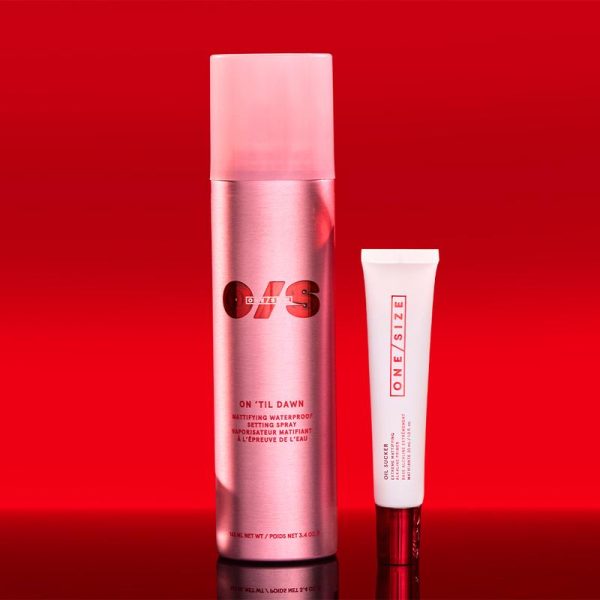 Oil Control On Lock: Mattifying & Setting Duo | Oil Sucker Primer & ONE/SIZE Setting Spray | 16-Hour Waterproof Matte Makeup for Acne-Prone Skin - Image 5