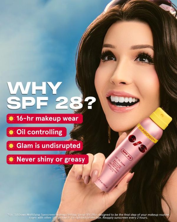 On ’Til Dawn Mattifying Sunscreen Makeup Setting Spray SPF 28 Travel-Sized - Image 8