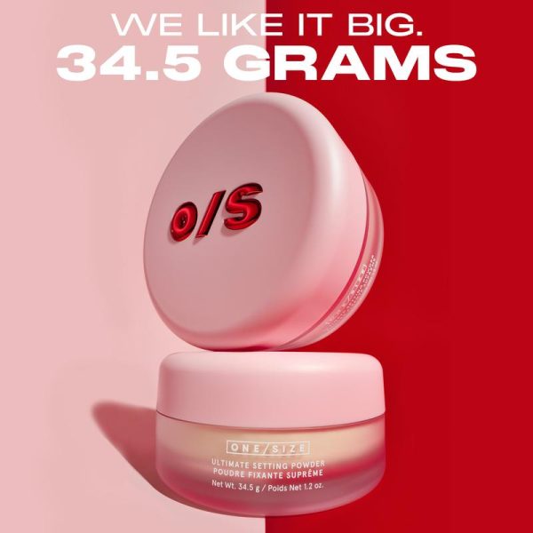 ONE/SIZE Ultimate Blurring Setting Powder Full Size 1.2 oz - 24-HR Shine Control, All-Day Wear, Blurring & Brightening Loose Powder - Image 5